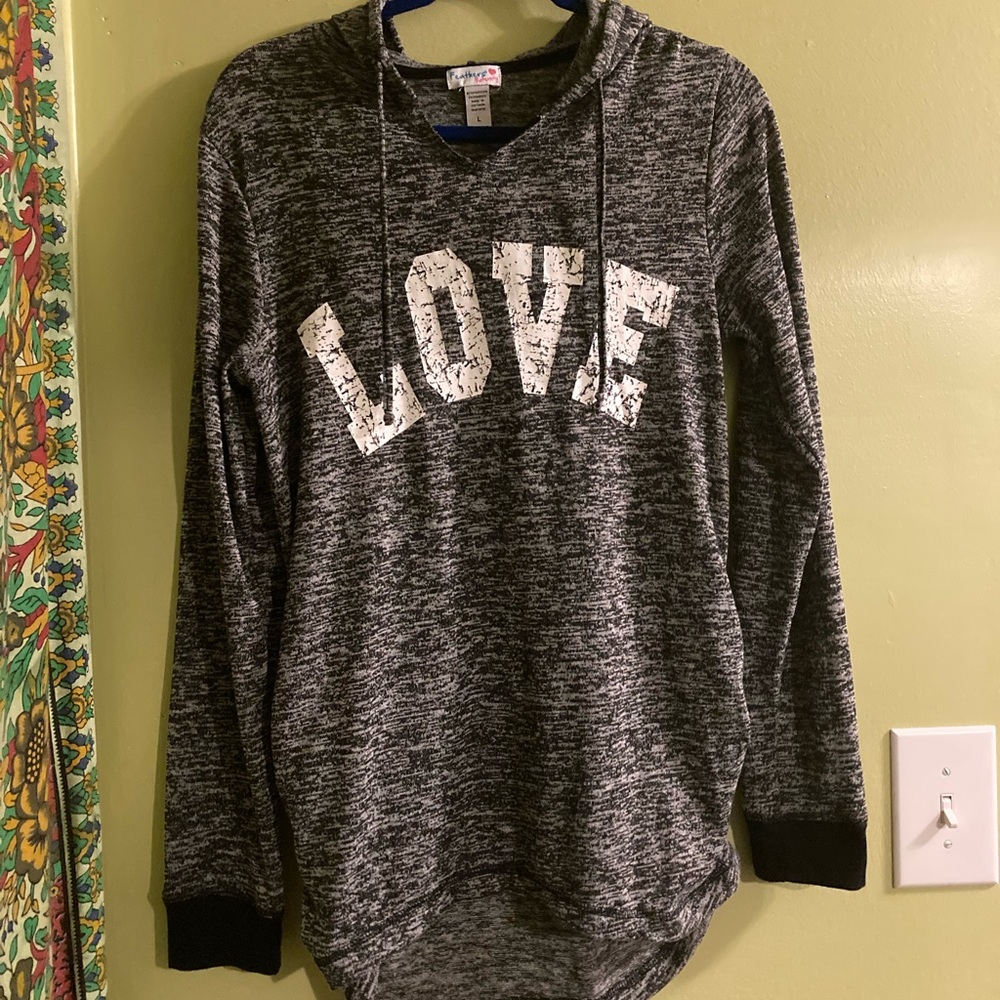“LOVE” Pullover Hooded Sweater